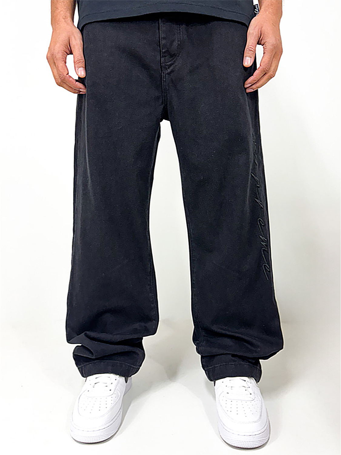 Supreme Baggy Jeans mit Supreme-Stickerei Supreme Baggy Jeans mit Supreme-Stickerei