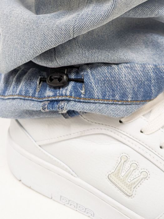 DADA Supreme DADA Supreme Supreme Baggy Jeans mit Supreme-Stickerei – Blau, Bild 5