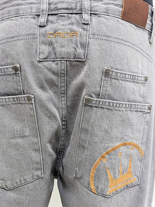 DADA Supreme DADA Supreme Baggy Jeans mit Handytasche Urban Denim Pants – Grau, Bild 5