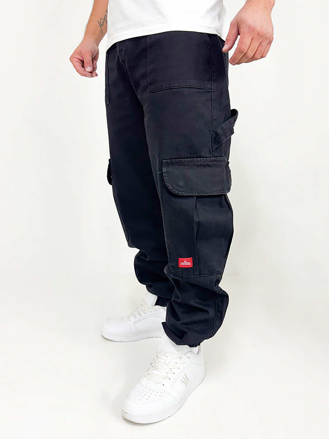 Worker Cargo Jeans Baggy Fit Cuffed Utility Patches Worker Cargo Jeans Baggy Fit Cuffed Utility Patches