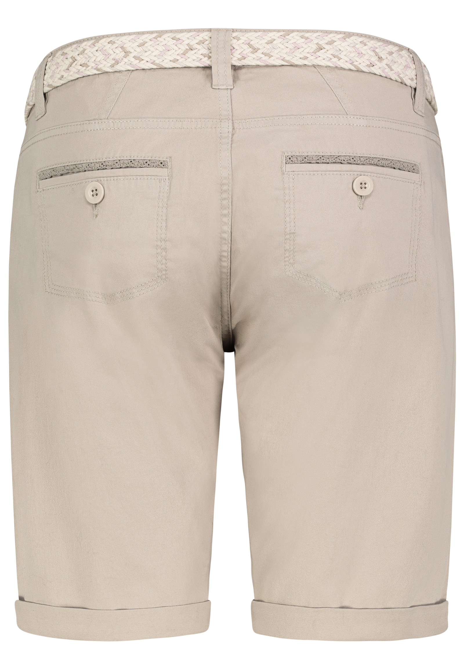 Authentic-St_251_20200_D60530M62523ZA1NO_2.jpg Stretch Twill Bermuda Shorts mit Gürtel und Spitze