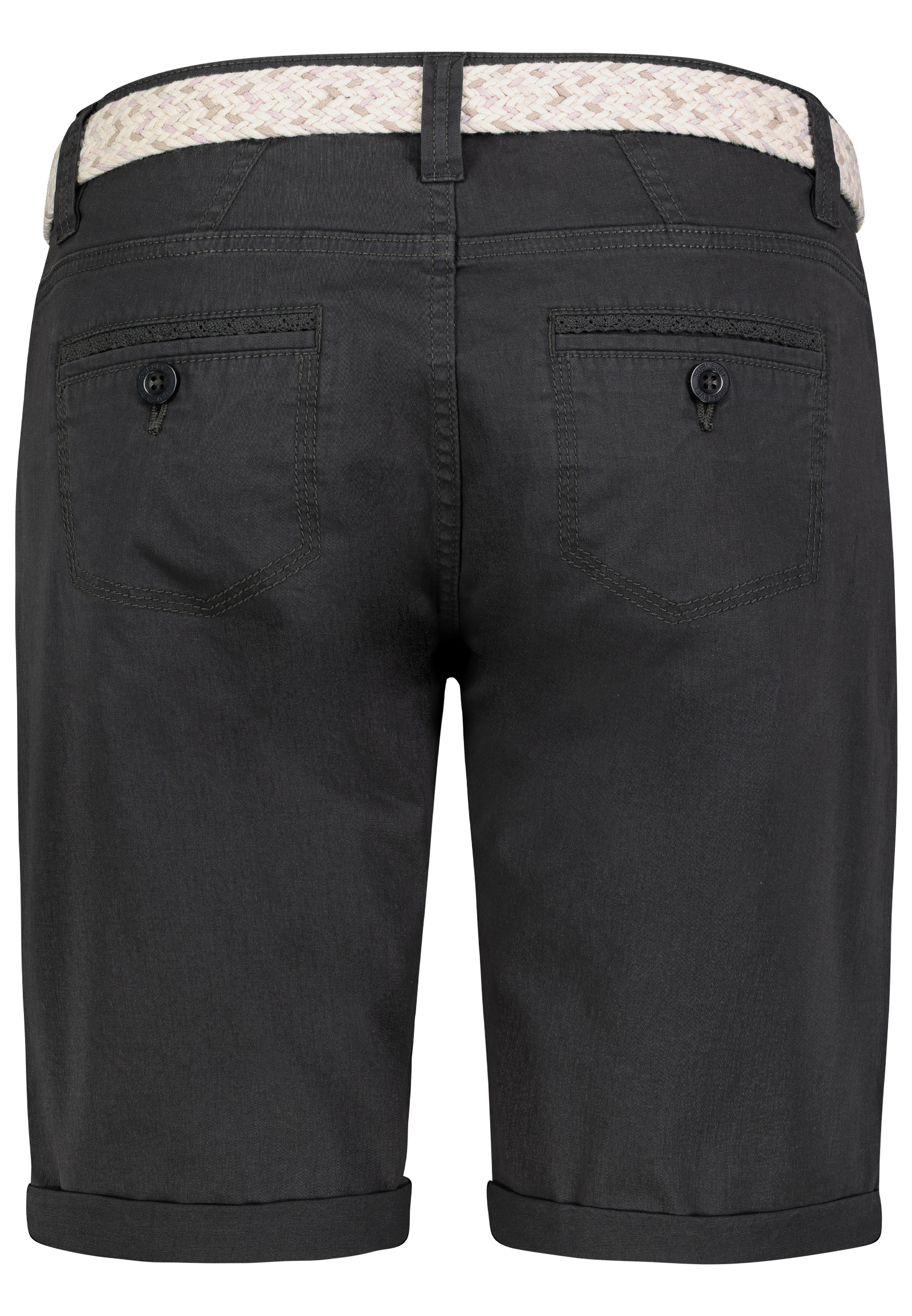 Authentic-St_251_23400_D60530M62523ZA3NO_2.jpg Stretch Twill Bermuda Shorts mit Gürtel und Spitze