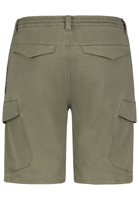 Urban Surface Bermuda Cargo-Shorts mit Kordelzug und Taschen, Farbe: Grün-2