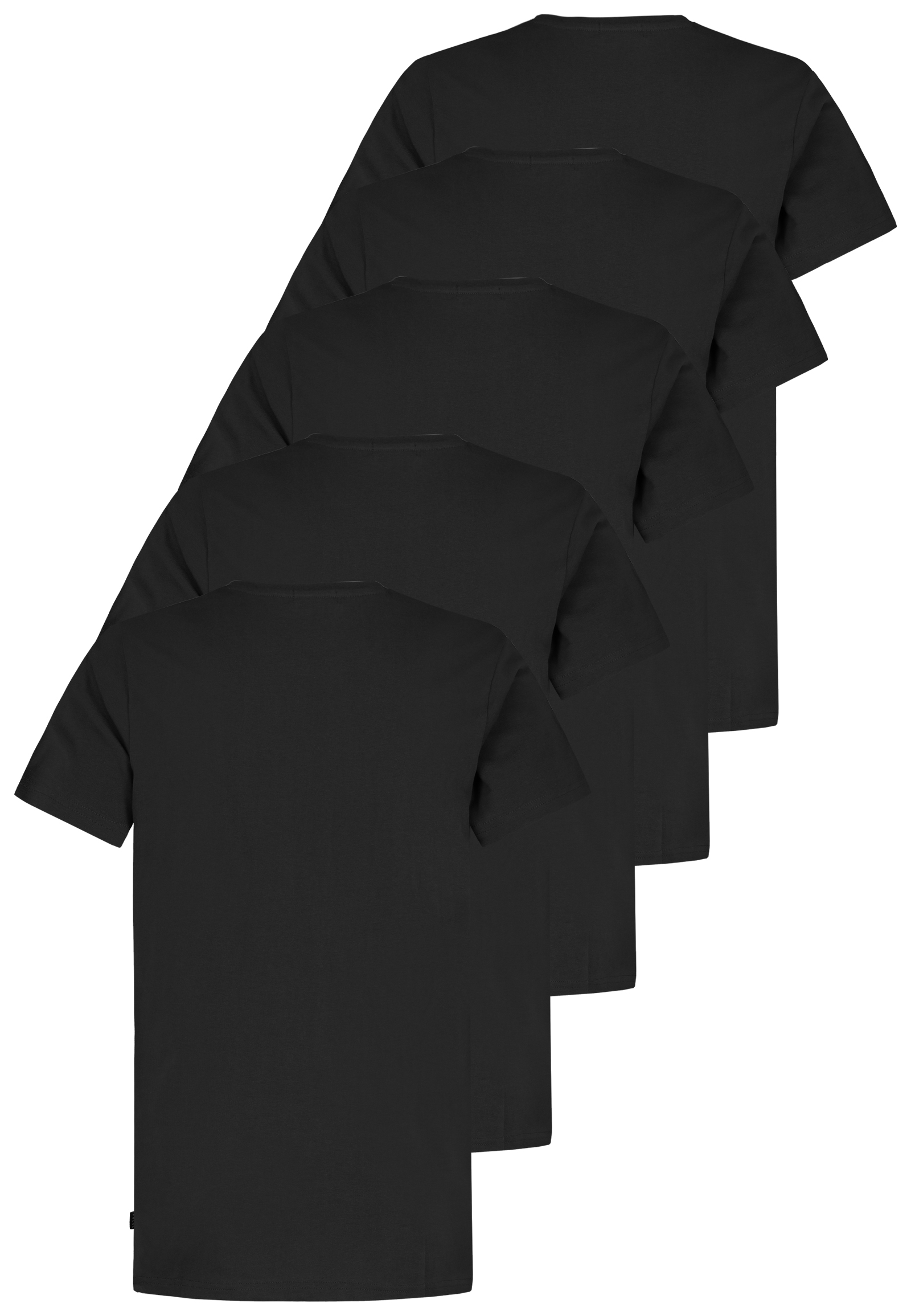 H12022M22500D2PK5_24000_H.jpg 5er-Pack Basic Kurzarm T-Shirts, Rundhals