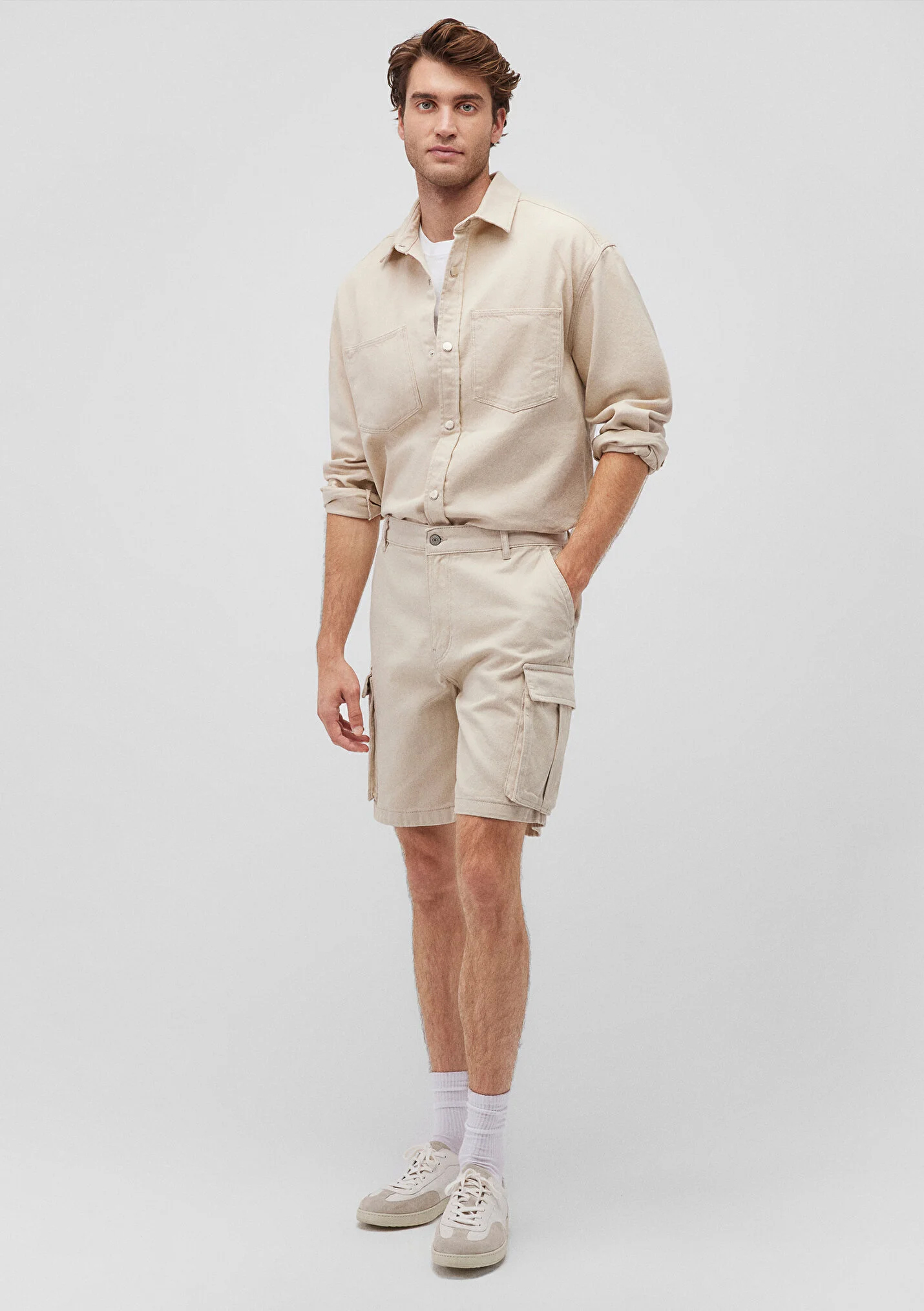 Bermuda Cargoshorts mit lässigem Design und Taschen Bermuda Cargoshorts mit lässigem Design und Taschen