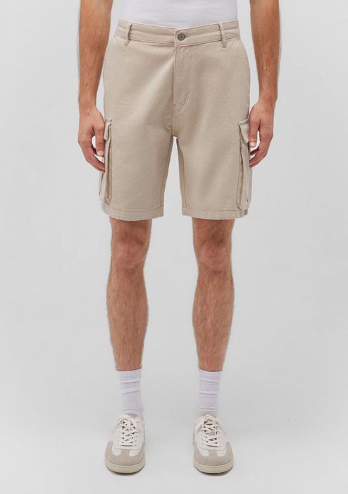 mavi Bermuda Cargoshorts mit lässigem Design und Taschen, Farbe: Hellbraun