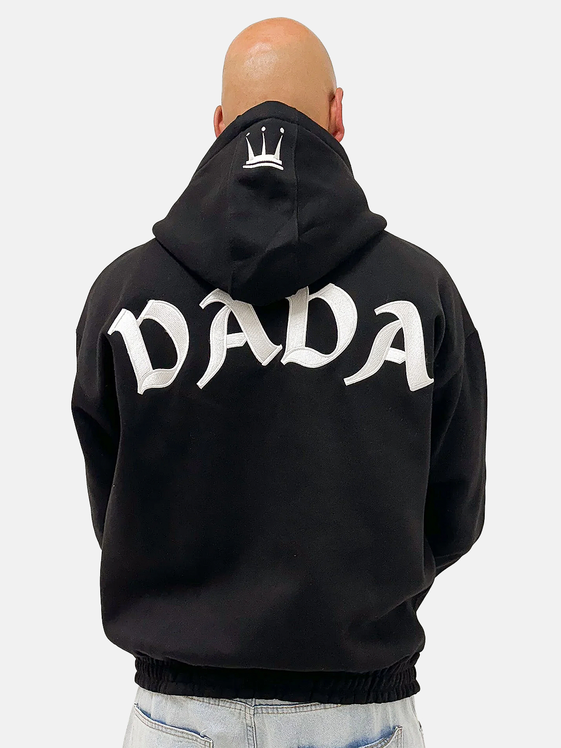 Urban Zip Hoodie mit Kapuze und Rückenstickerei Urban Zip Hoodie mit Kapuze und Rückenstickerei