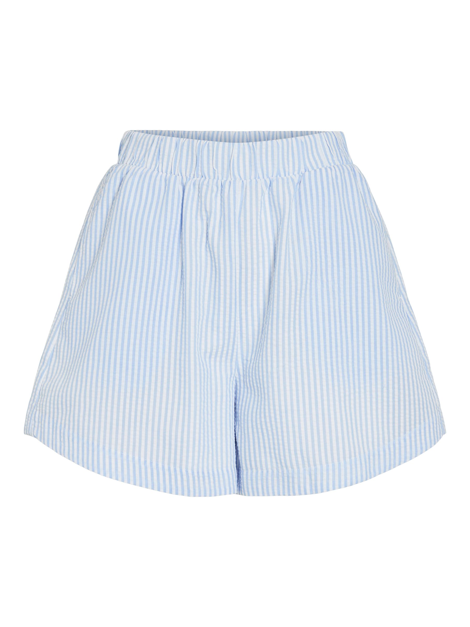 VILA_SpringSummer2025_4756448_14107217.jpg Gesmokte Bermuda Shorts Gestreift mit elastischem Bund