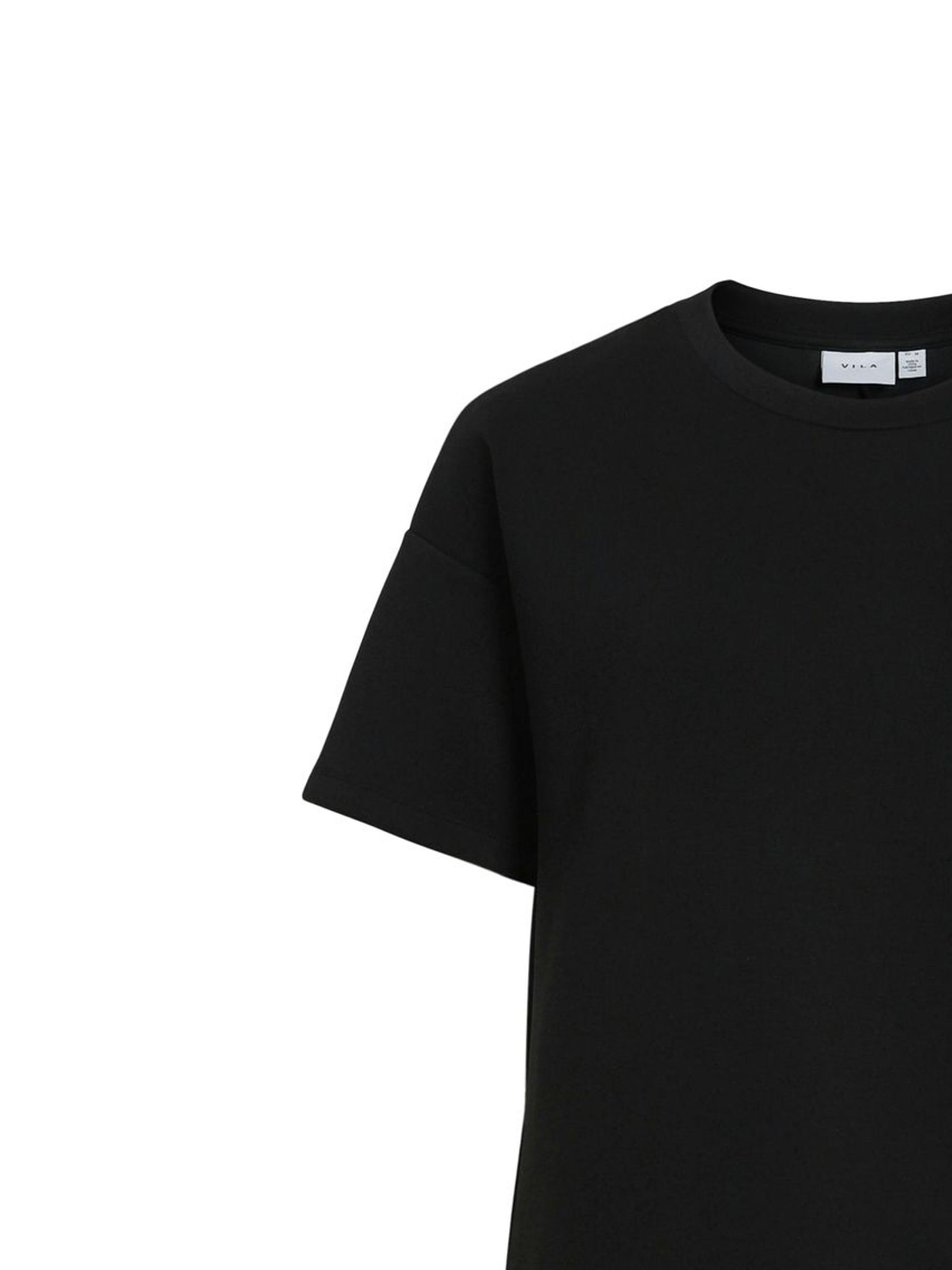 Elegantes Midi-T-Shirt-Kleid mit Rundhalsausschnitt Elegantes Midi-T-Shirt-Kleid mit Rundhalsausschnitt