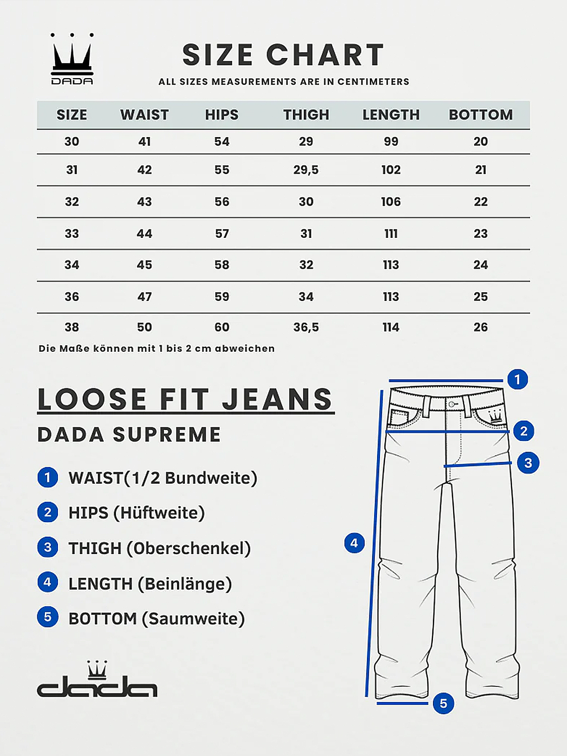 Loose Fit Jeans Intense Blue mit Farbspritzern Loose Fit Jeans Intense Blue mit Farbspritzern
