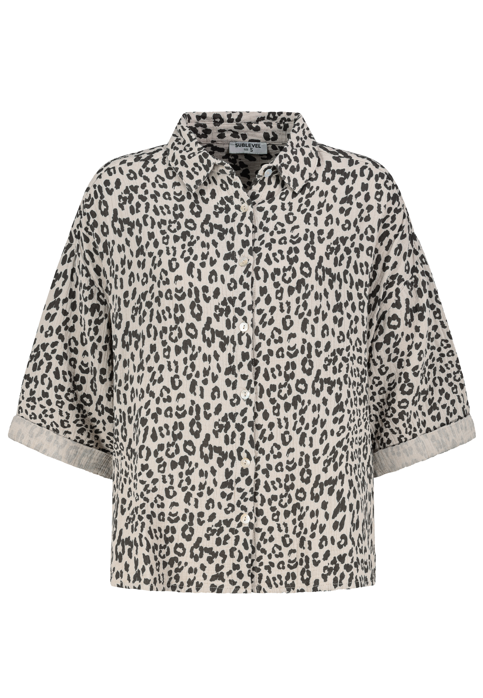 Authentic-St_251_21200_D70033M11166A2.jpg Gemusterte Hemd Bluse 3/4 Arm