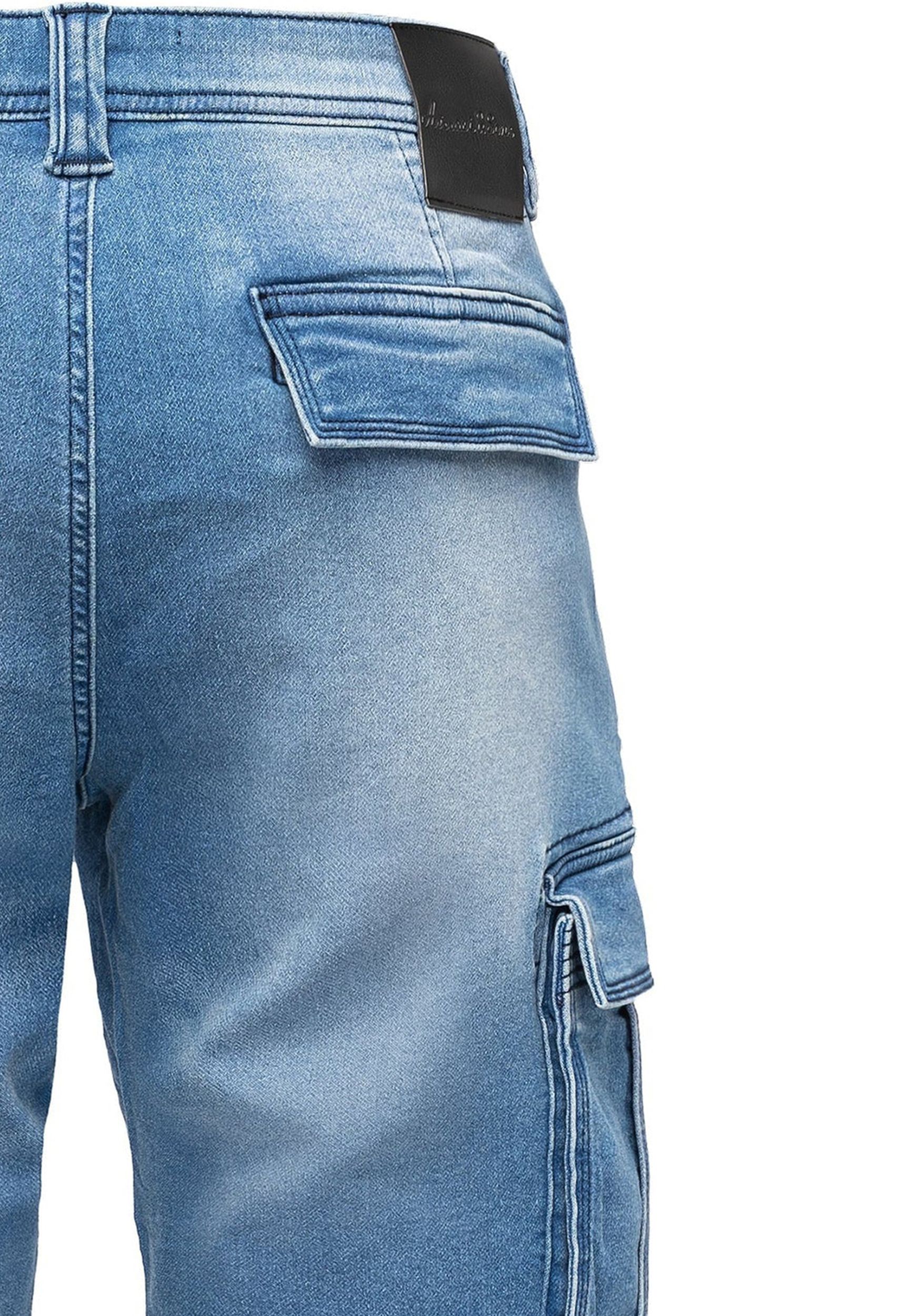 Cargoshorts aus Denim mit Waschung und Stretch A&S Cargoshorts aus Denim mit Waschung und Stretch A&S