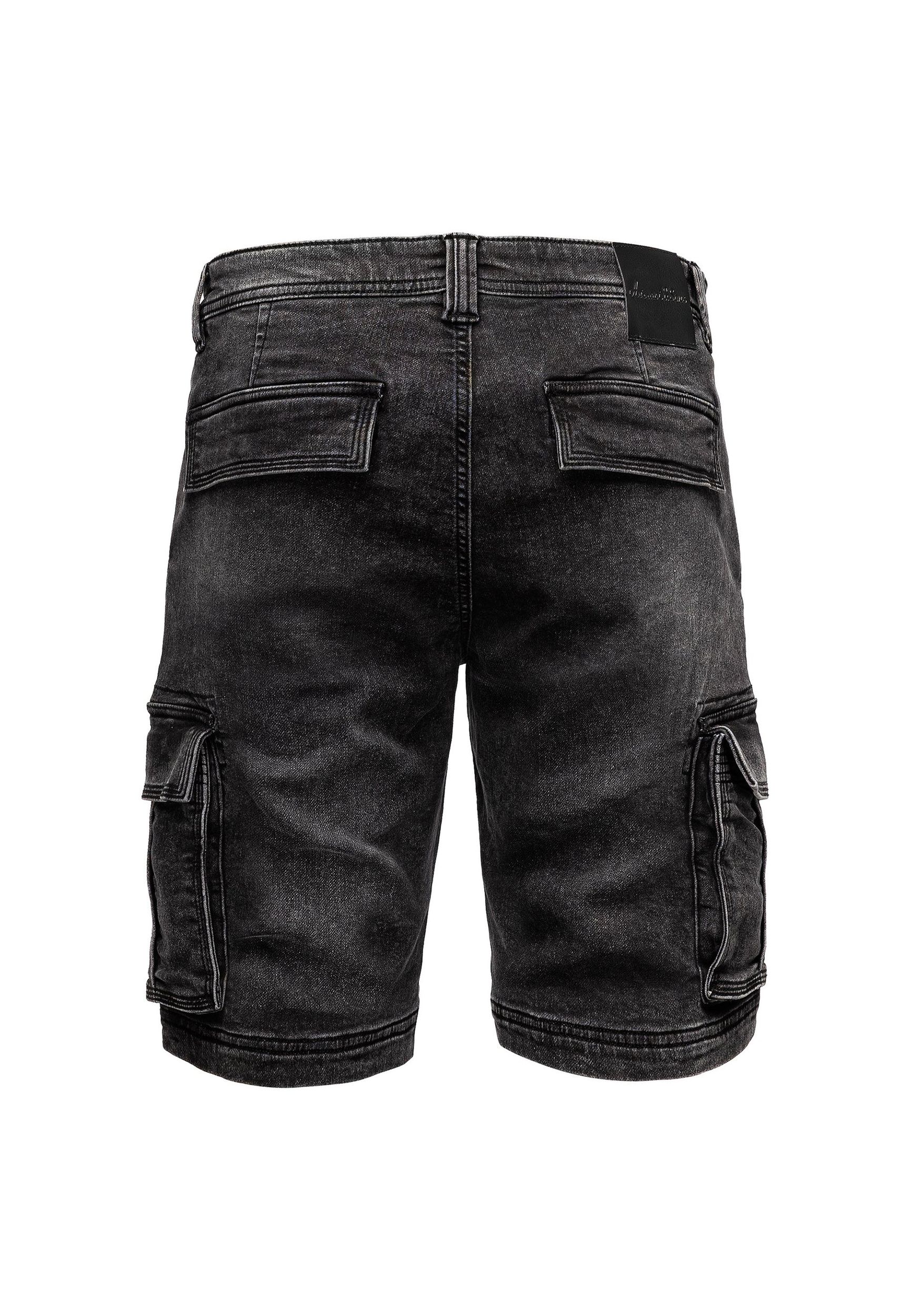 Cargoshorts aus Denim mit Waschung und Stretch A&S Cargoshorts aus Denim mit Waschung und Stretch A&S