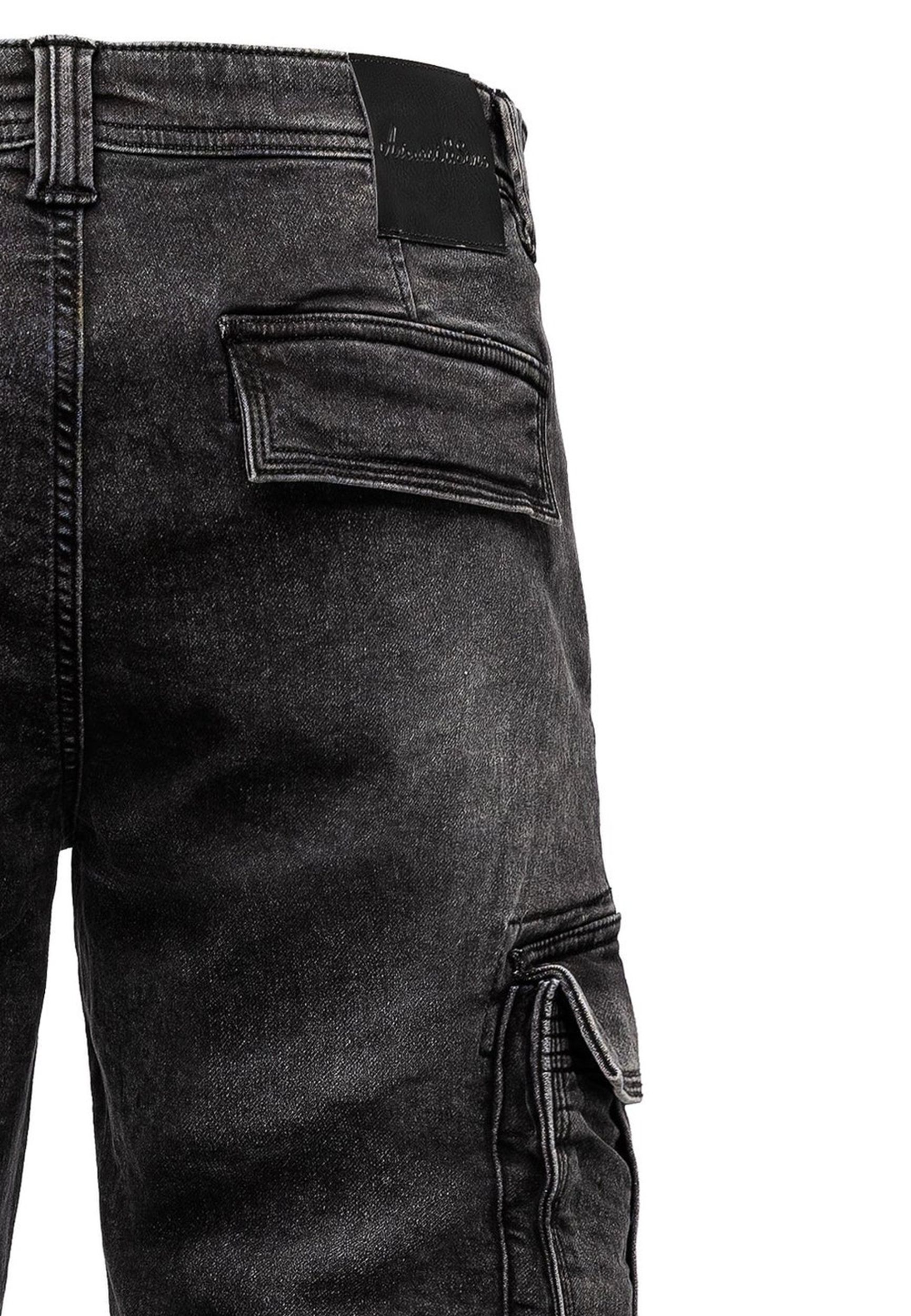 Cargoshorts aus Denim mit Waschung und Stretch A&S Cargoshorts aus Denim mit Waschung und Stretch A&S