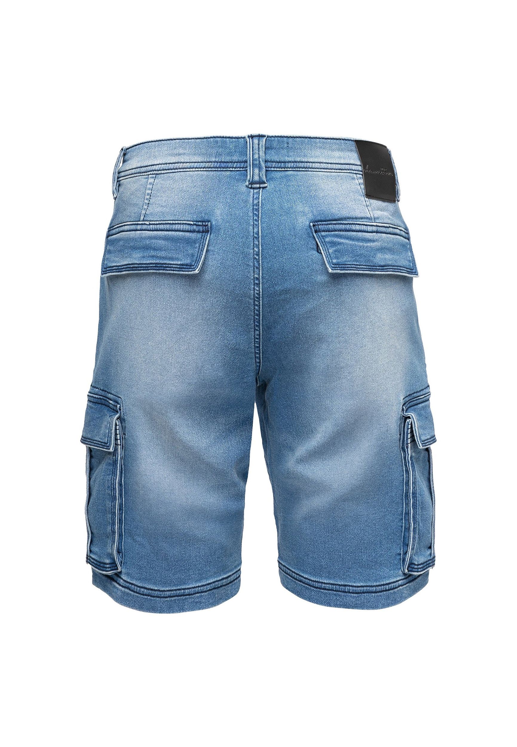 Cargoshorts aus Denim mit Waschung und Stretch A&S Cargoshorts aus Denim mit Waschung und Stretch A&S
