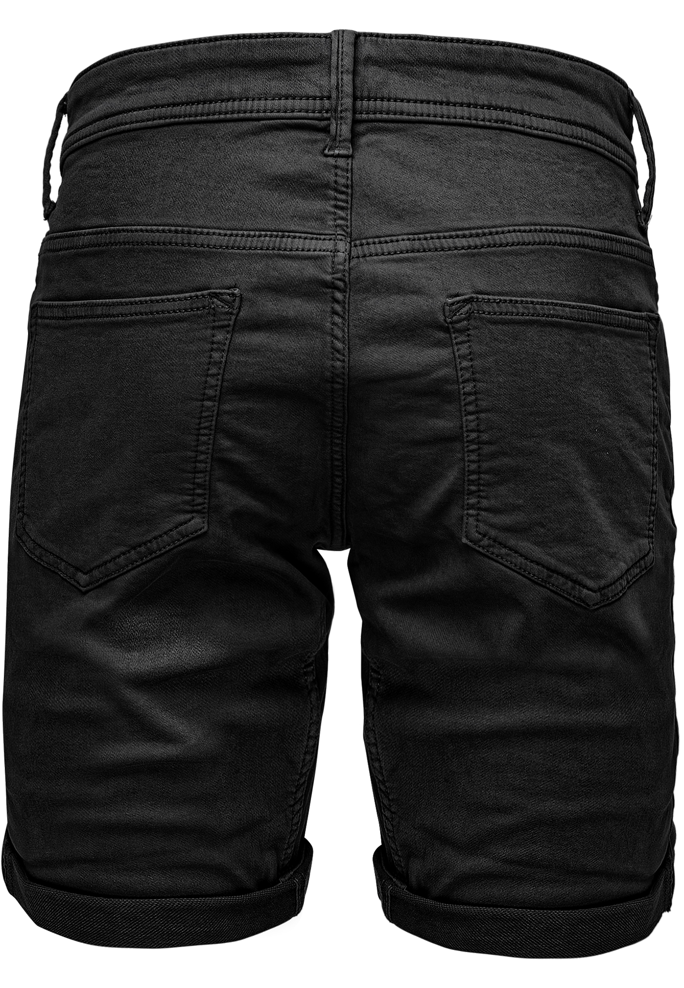 Stretch Denim Bermuda Shorts mit Umschlag und 5-Pocket-Design A&S Stretch Denim Bermuda Shorts mit Umschlag und 5-Pocket-Design A&S