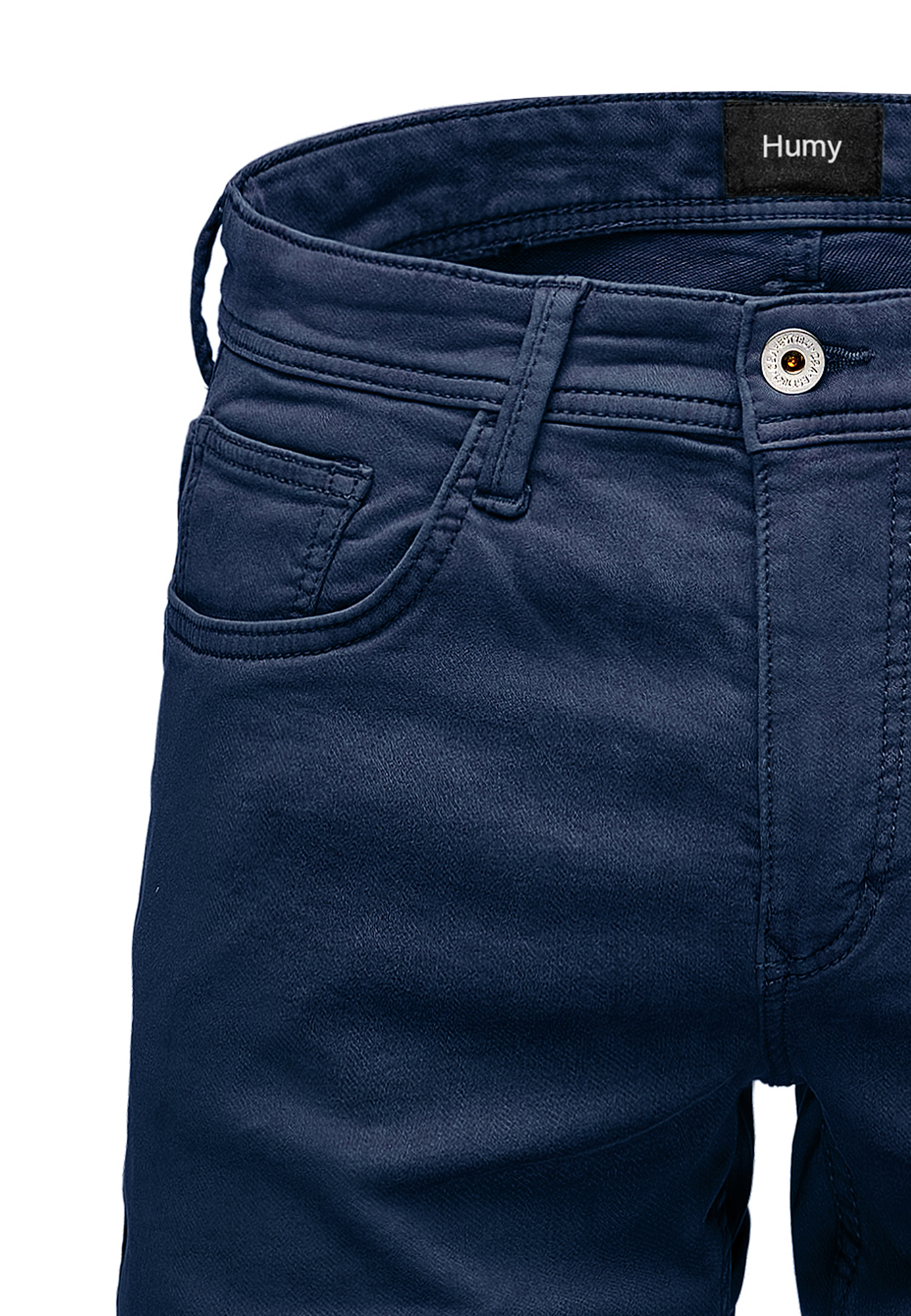Stretch Denim Bermuda Shorts mit Umschlag und 5-Pocket-Design A&S Stretch Denim Bermuda Shorts mit Umschlag und 5-Pocket-Design A&S