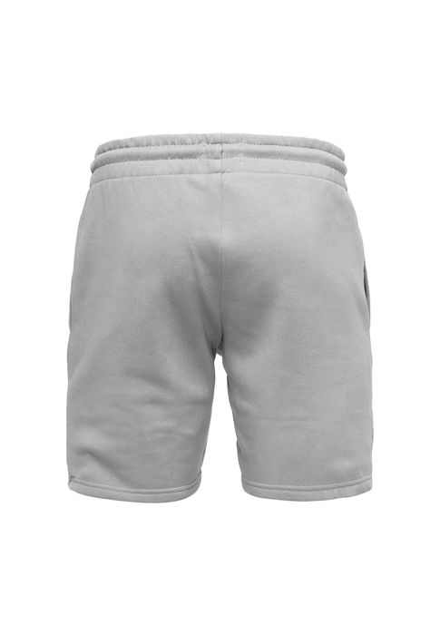Casual Sweat Shorts mit elastischem Bund und Tunnelzug A&S, Farbe: Hellgrau