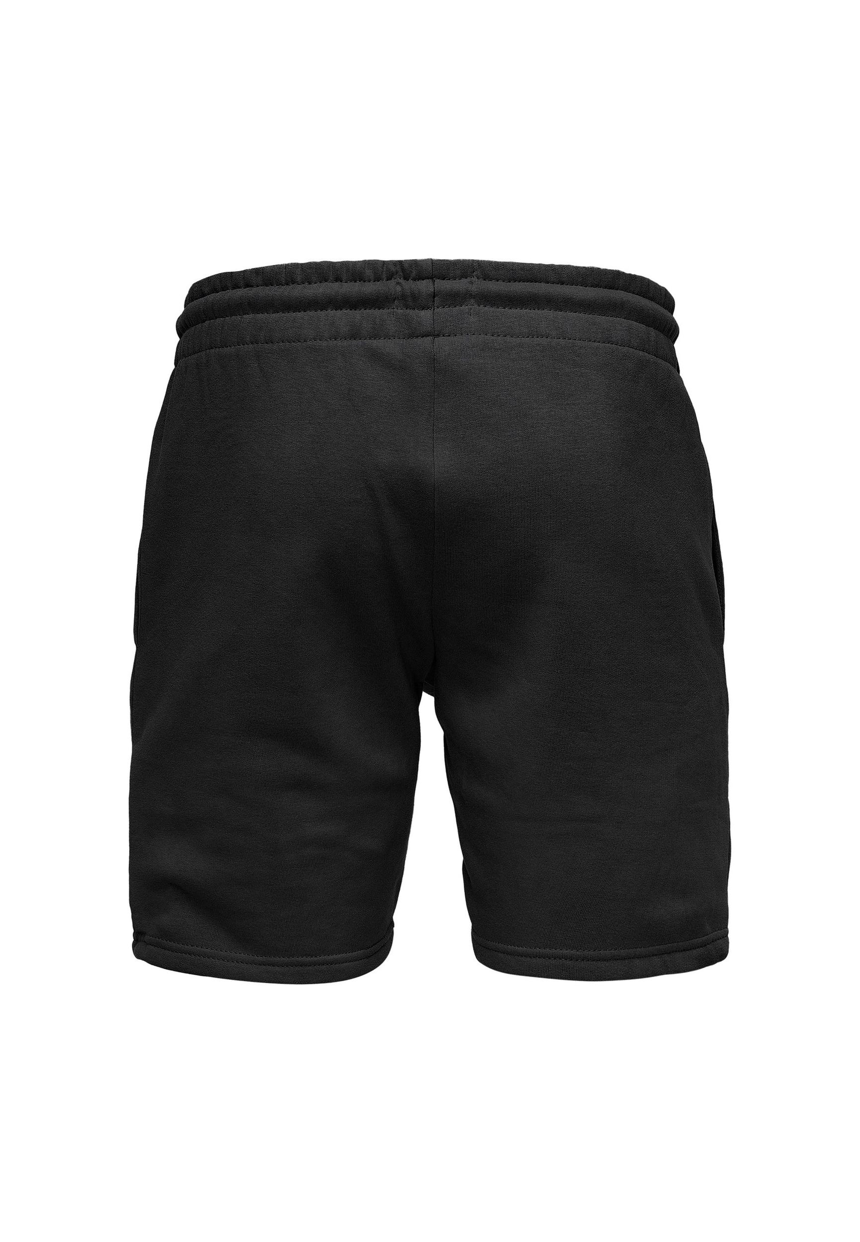 Humy HUMY Casual Sweat Shorts mit elastischem Bund und Tunnelzug A&S – Schwarz, Bild 2
