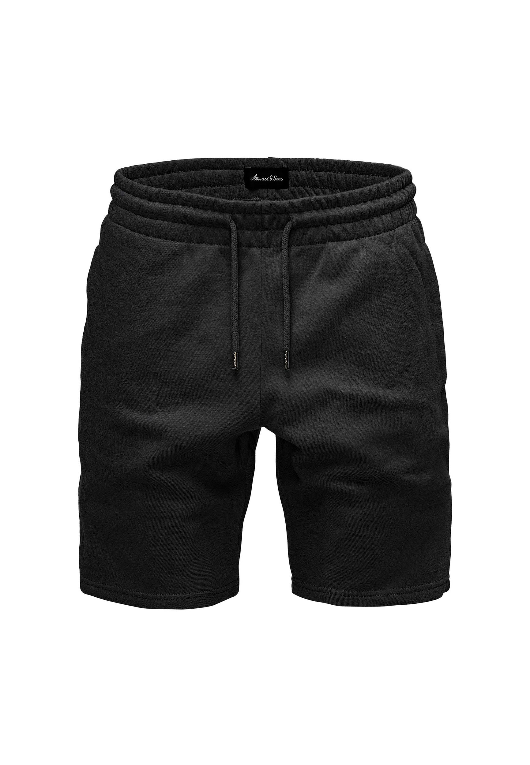 Humy HUMY Casual Sweat Shorts mit elastischem Bund und Tunnelzug A&S – Schwarz, Bild 1