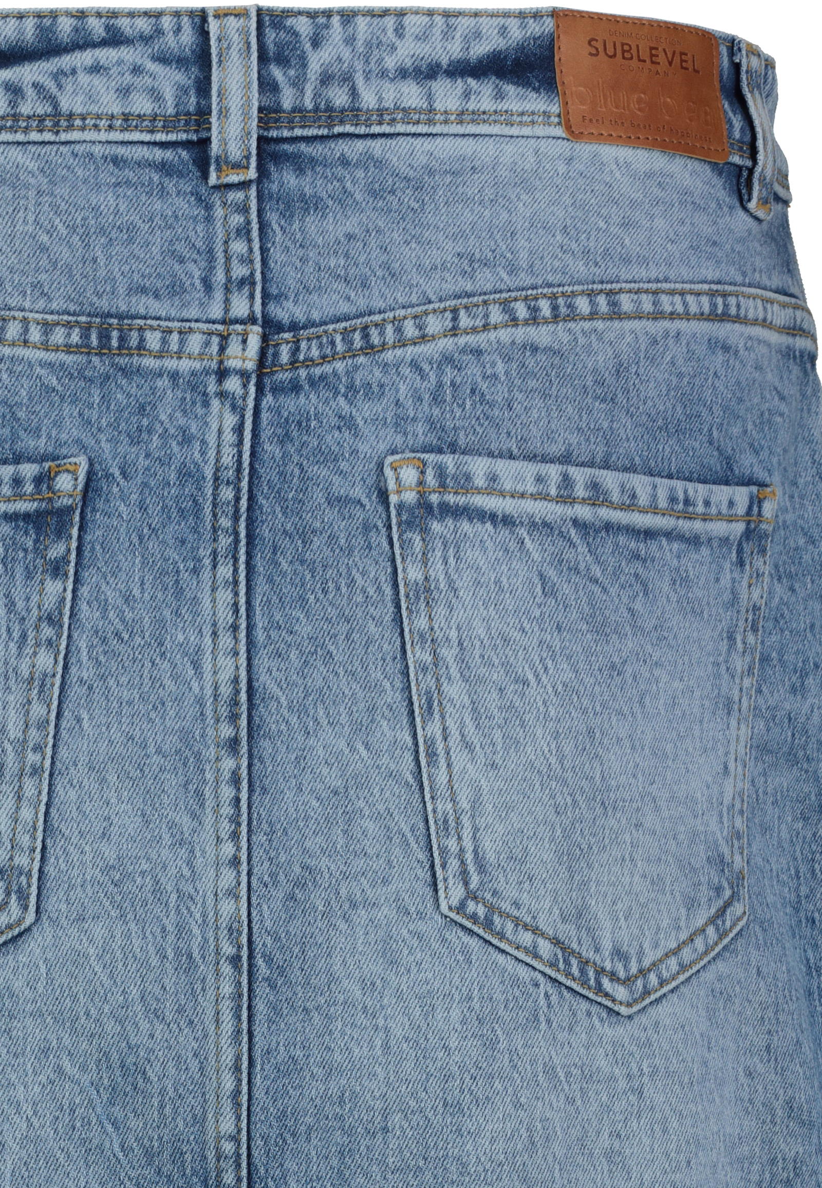 D85079BH50201M303_19300_D3.jpg Jeansrock mit Schlitz und ausgefranstem Saum