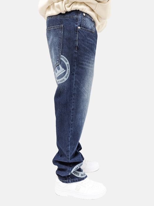 DADA Supreme DADA Supreme Lockere Baggy Jeans im Loose Fit mit Coin-Crown – Blau, Bild 4