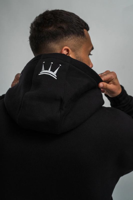Oversized Hoodie mit Logo-Details und Reißverschlusstasche Oversized Hoodie mit Logo-Details und Reißverschlusstasche