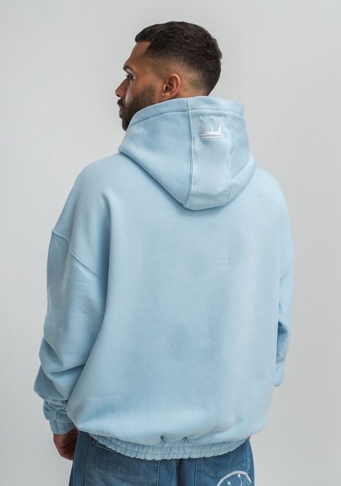 DADA Supreme DADA Supreme Oversized Hoodie mit Logo-Details und – Hellblau, Bild 4