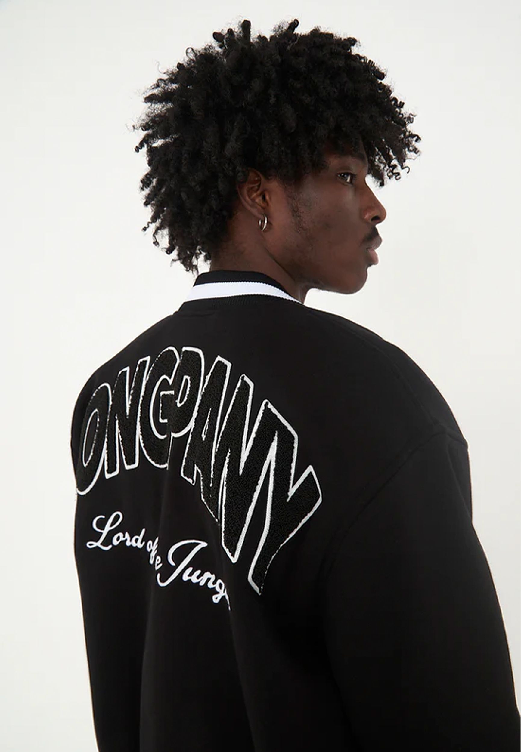 Unisex College Jacke mit Logo Stick und Applikationen Unisex College Jacke mit Logo Stick und Applikationen