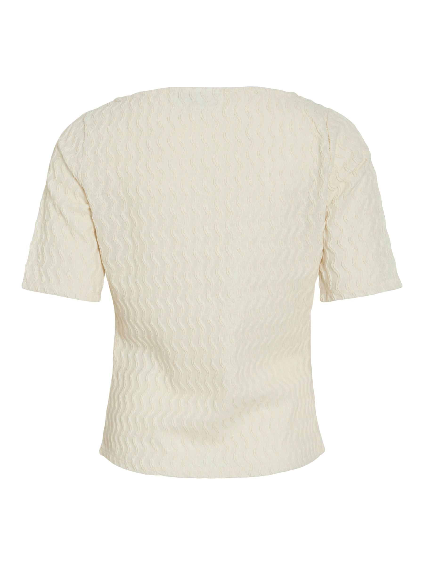 VILA_Springsummer_4747731_14106782_2.jpg Struktur Design T-Shirt Kurzarm mit Rundhals