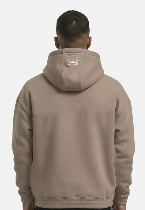 DADA Supreme DADA Supreme Oversize Hoodie Print Ärmeltasche Kängurutasche – Braun, Bild 7