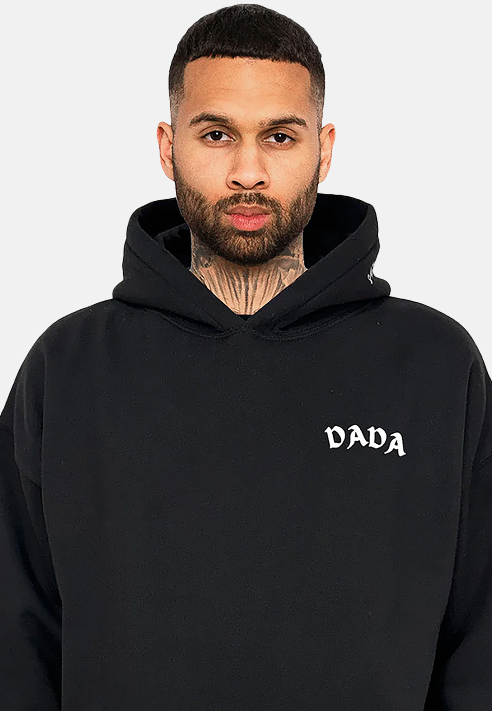 DADA Supreme DADA Supreme Oversize Hoodie Print Ärmeltasche Kängurutasche – Schwarz, Bild 2