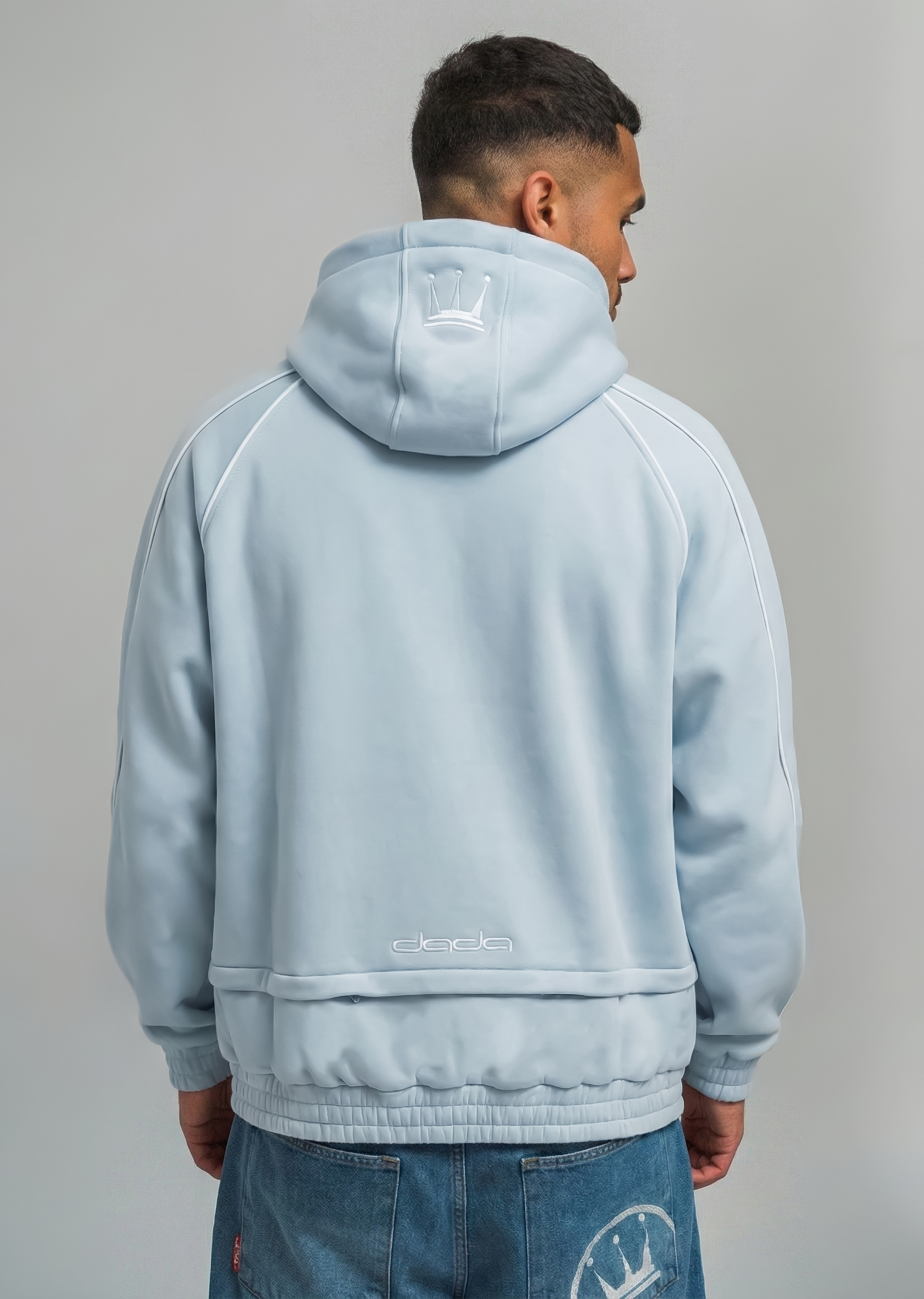 Hoodie Logo Kontrastdetails Stickereien Ärmeltasche Hoodie Logo Kontrastdetails Stickereien Ärmeltasche