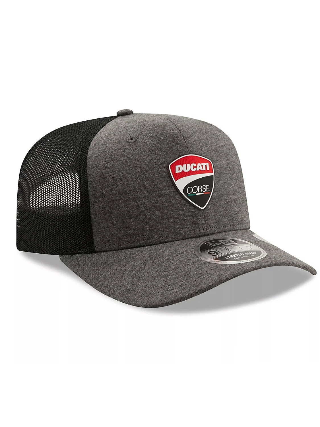 Urban Snapback Cap im Ducati Style mit Jersey-Mix Urban Snapback Cap im Ducati Style mit Jersey-Mix