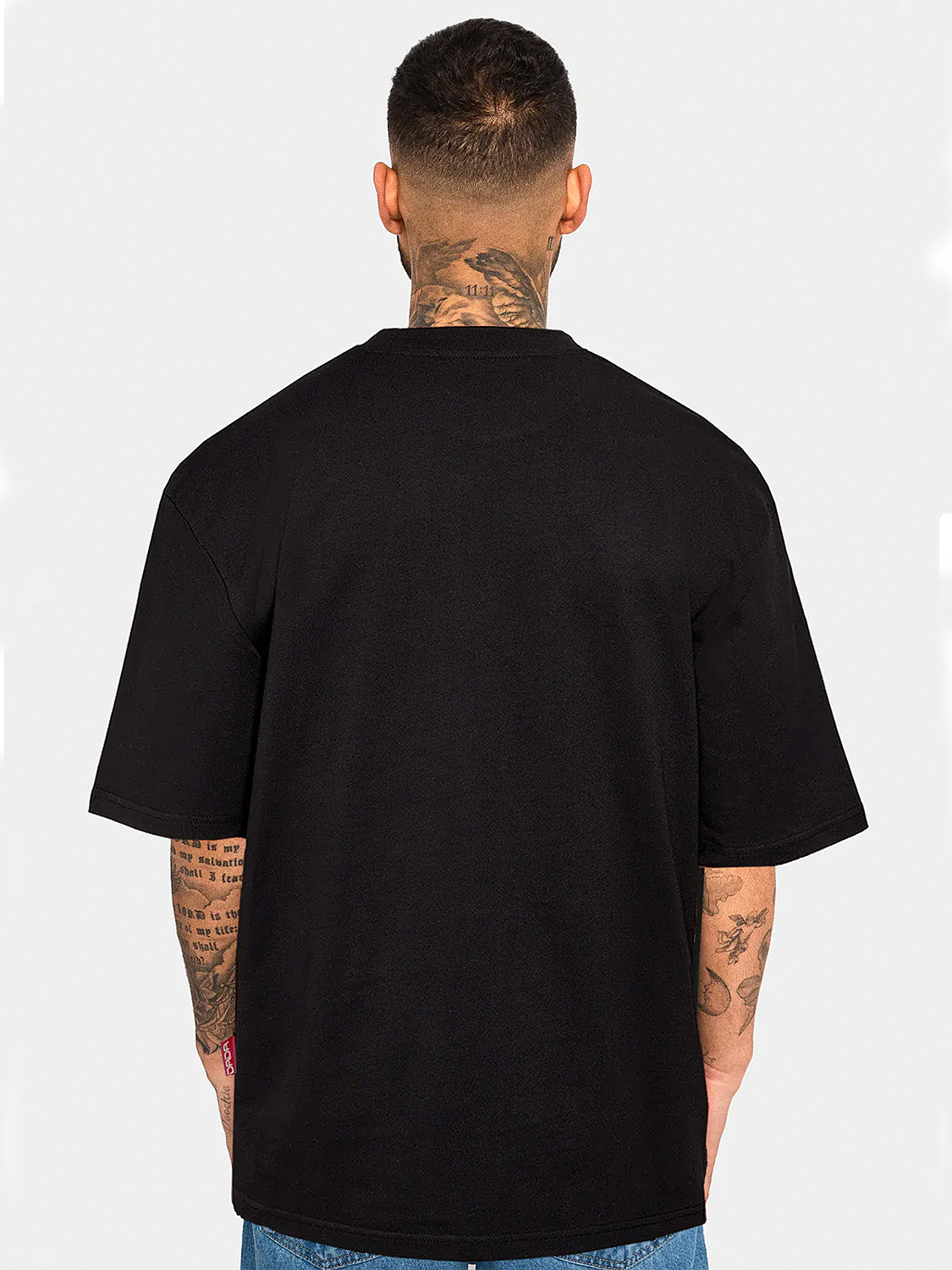 Oversize T-Shirt mit Frottee-Schriftzug Oversize T-Shirt mit Frottee-Schriftzug