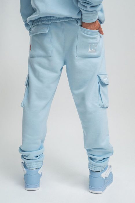 DADA Supreme DADA Supreme Jogginghose Logo Cargotaschen Elastischer Bund – Blau, Bild 3
