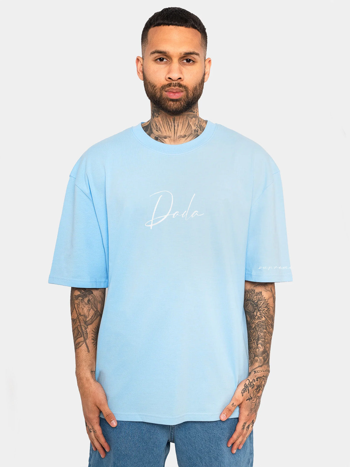 Oversize T Shirt Frontstickerei Logo Stickerei Oversize T Shirt Frontstickerei Logo Stickerei