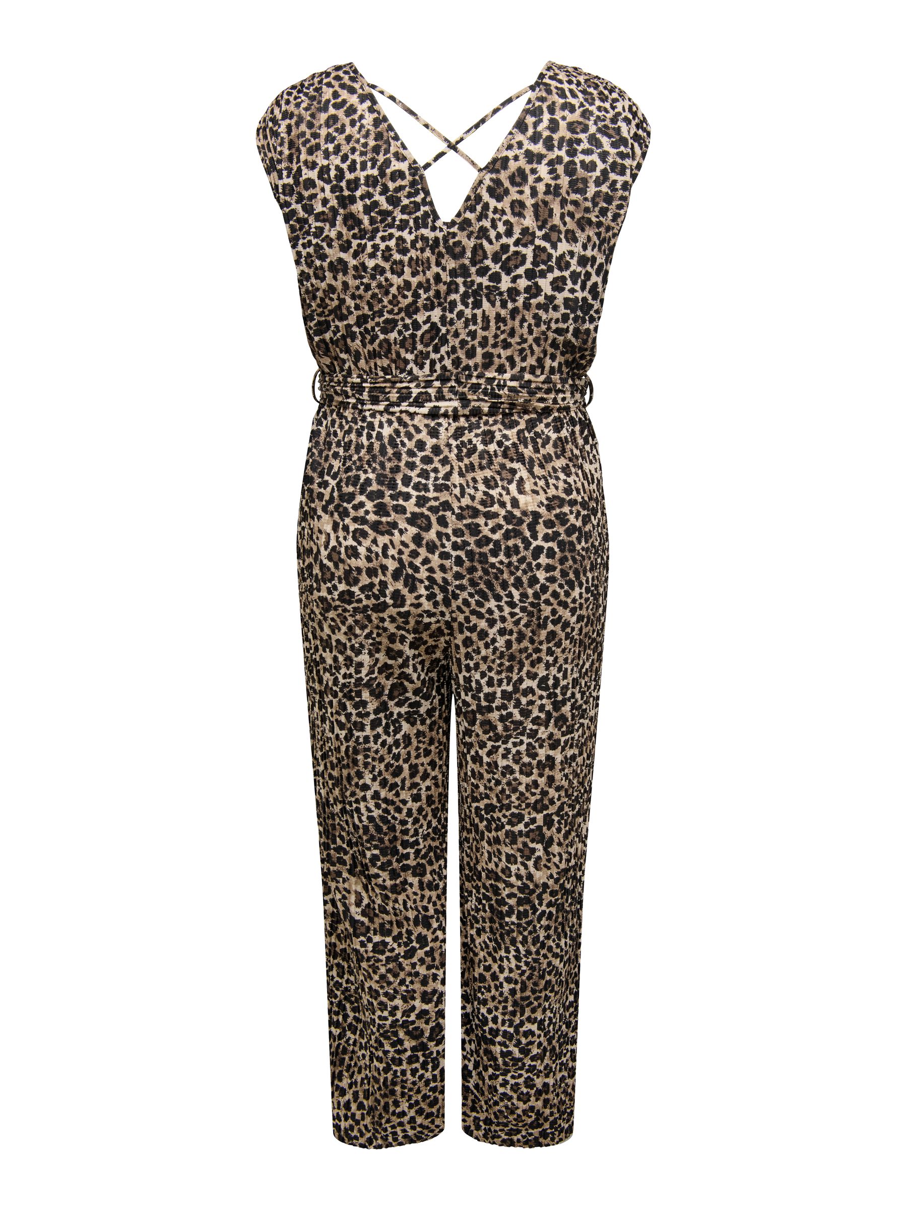 ONLY-CARMAKO_SpringSummer2023_4786300_15295536_2.jpg Legerer Jumpsuit Leopardenmuster mit V-Ausschnitt