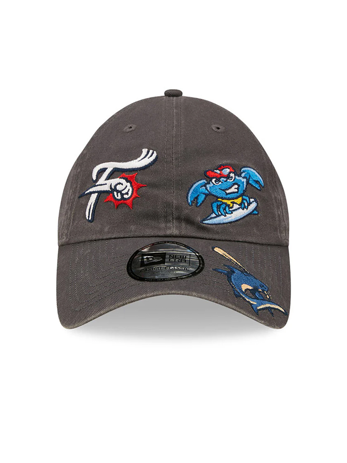Baseballcap mit MiLB-Patches und verstellbarem Riemen Baseballcap mit MiLB-Patches und verstellbarem Riemen