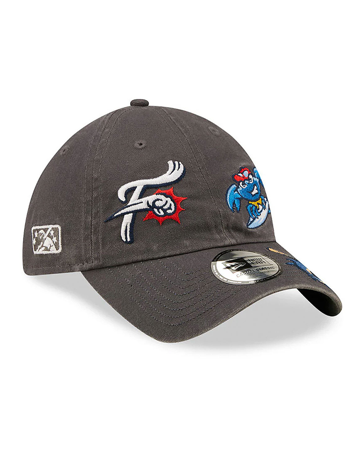 Baseballcap mit MiLB-Patches und verstellbarem Riemen Baseballcap mit MiLB-Patches und verstellbarem Riemen