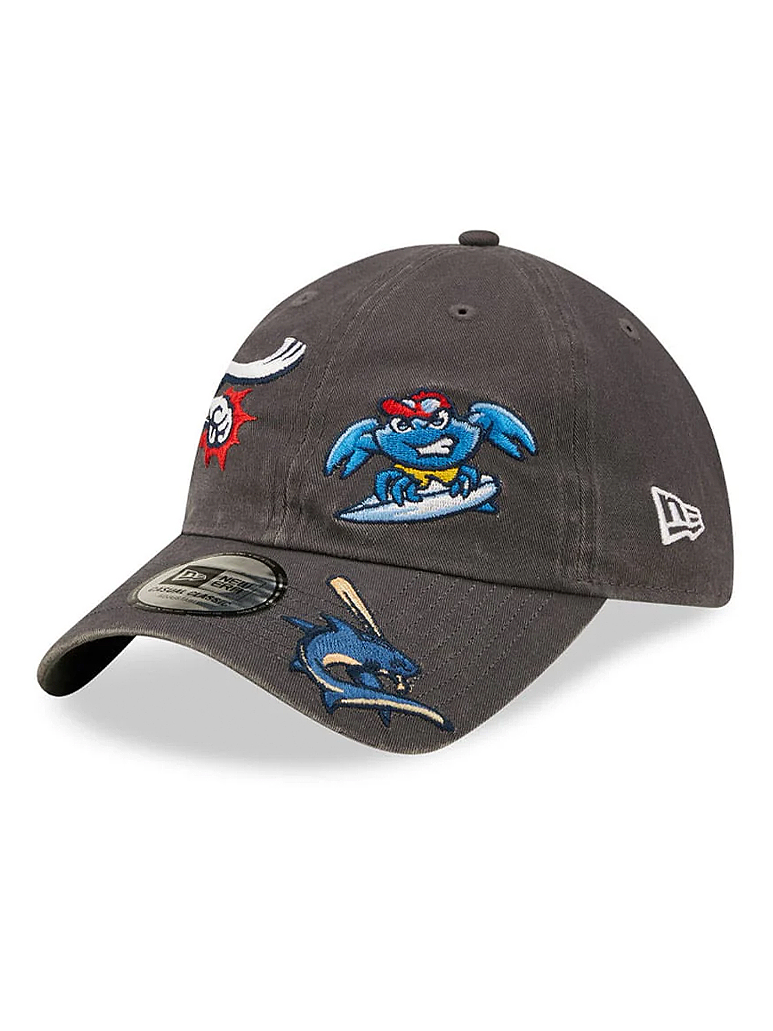 Baseballcap mit MiLB-Patches und verstellbarem Riemen Baseballcap mit MiLB-Patches und verstellbarem Riemen
