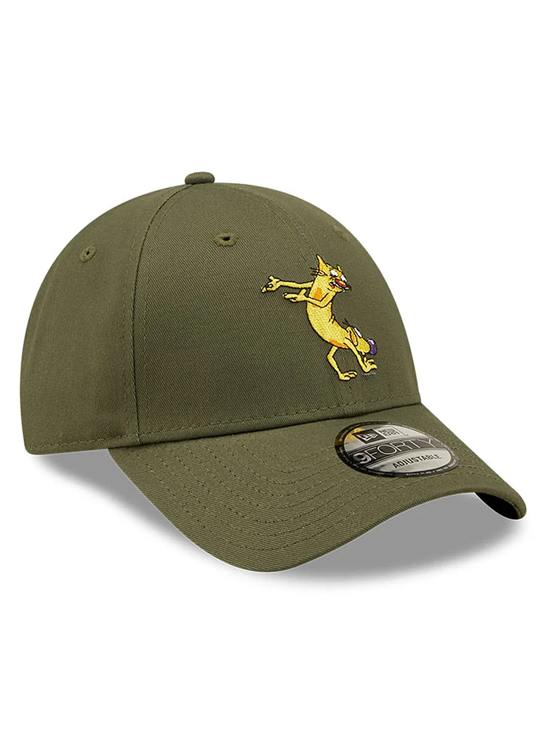 Cap mit Catdog Motiv in Olivgrün verstellbar Cap mit Catdog Motiv in Olivgrün verstellbar
