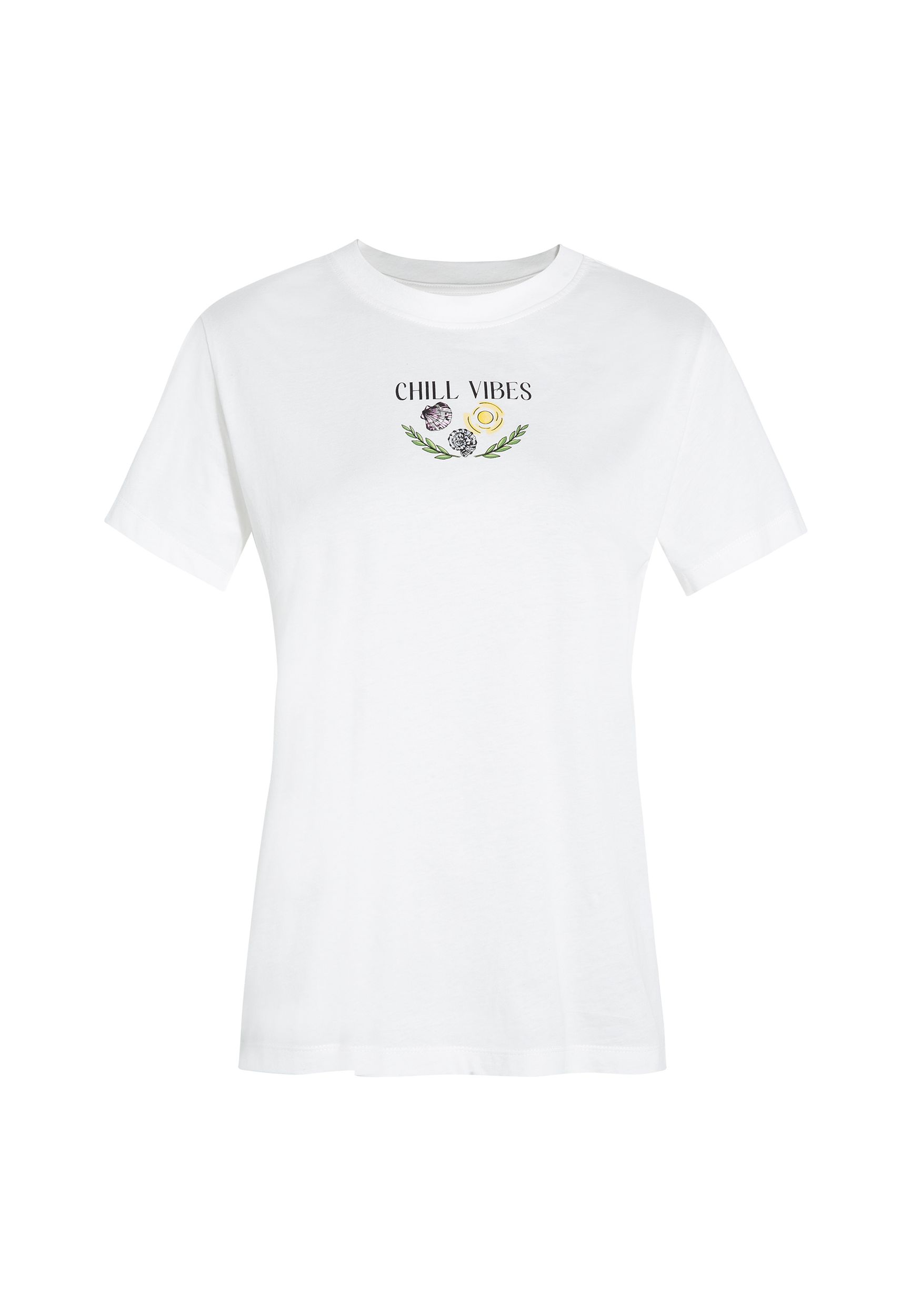 Mavi_25Summer1_antique-white_1613191-70057_5.jpg Print Design T-Shirt mit Urlaub-Motiv, Rundhals