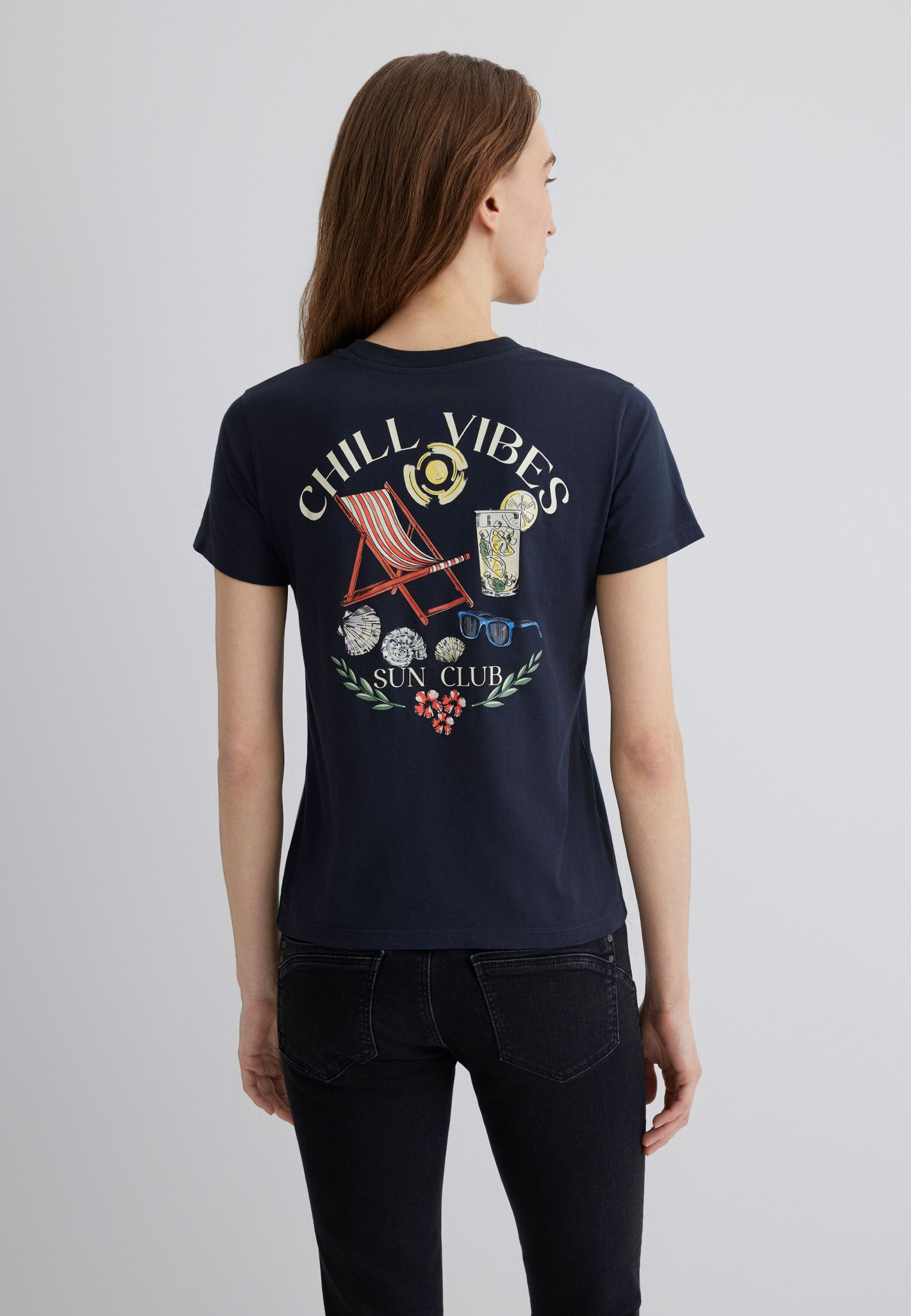 Mavi_25Summer1_phantom_1613191-70087_2.jpg Print Design T-Shirt mit Urlaub-Motiv, Rundhals
