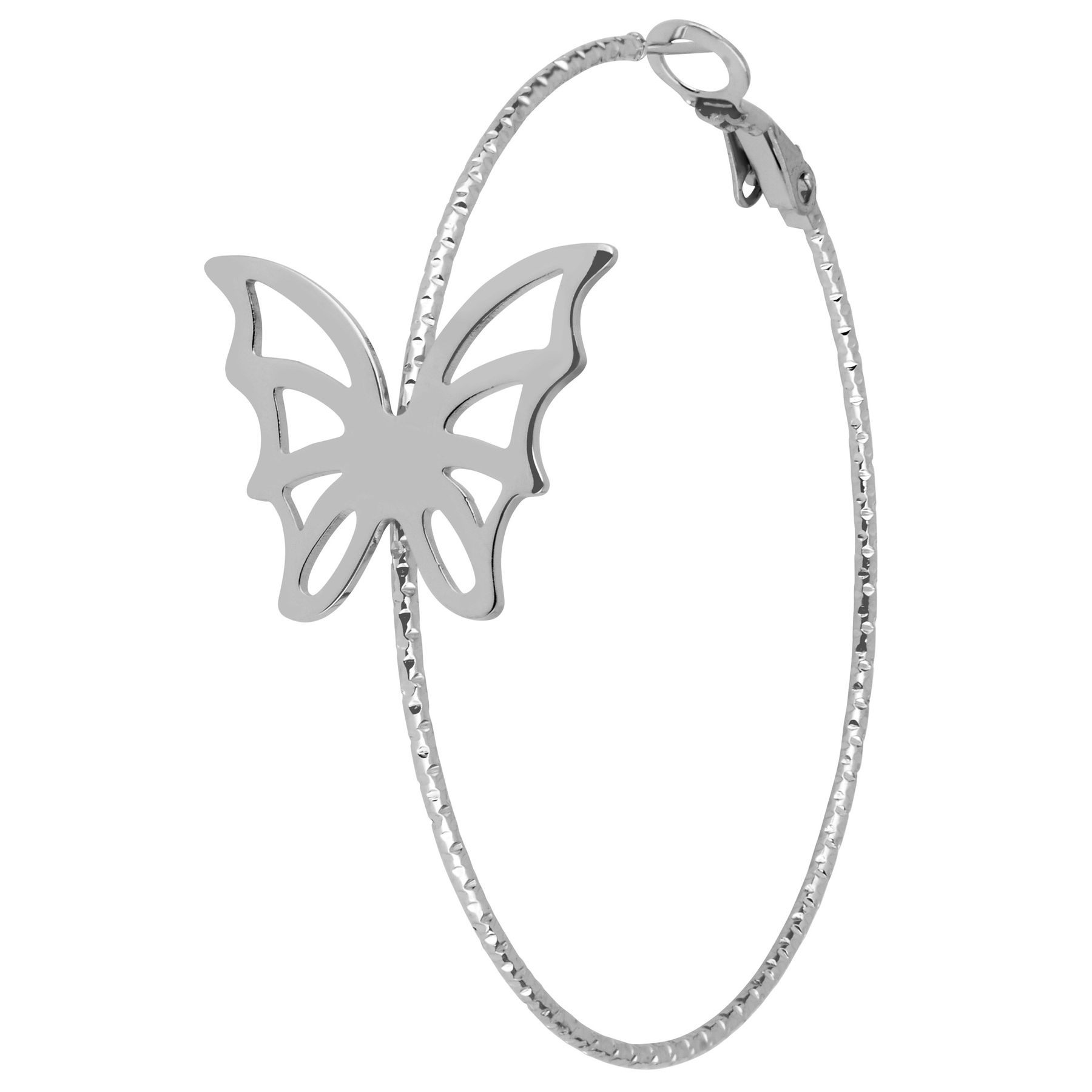 Anely ANELY Schmetterling Ohrstecker goldfarben 5 cm – Silber, Bild 1