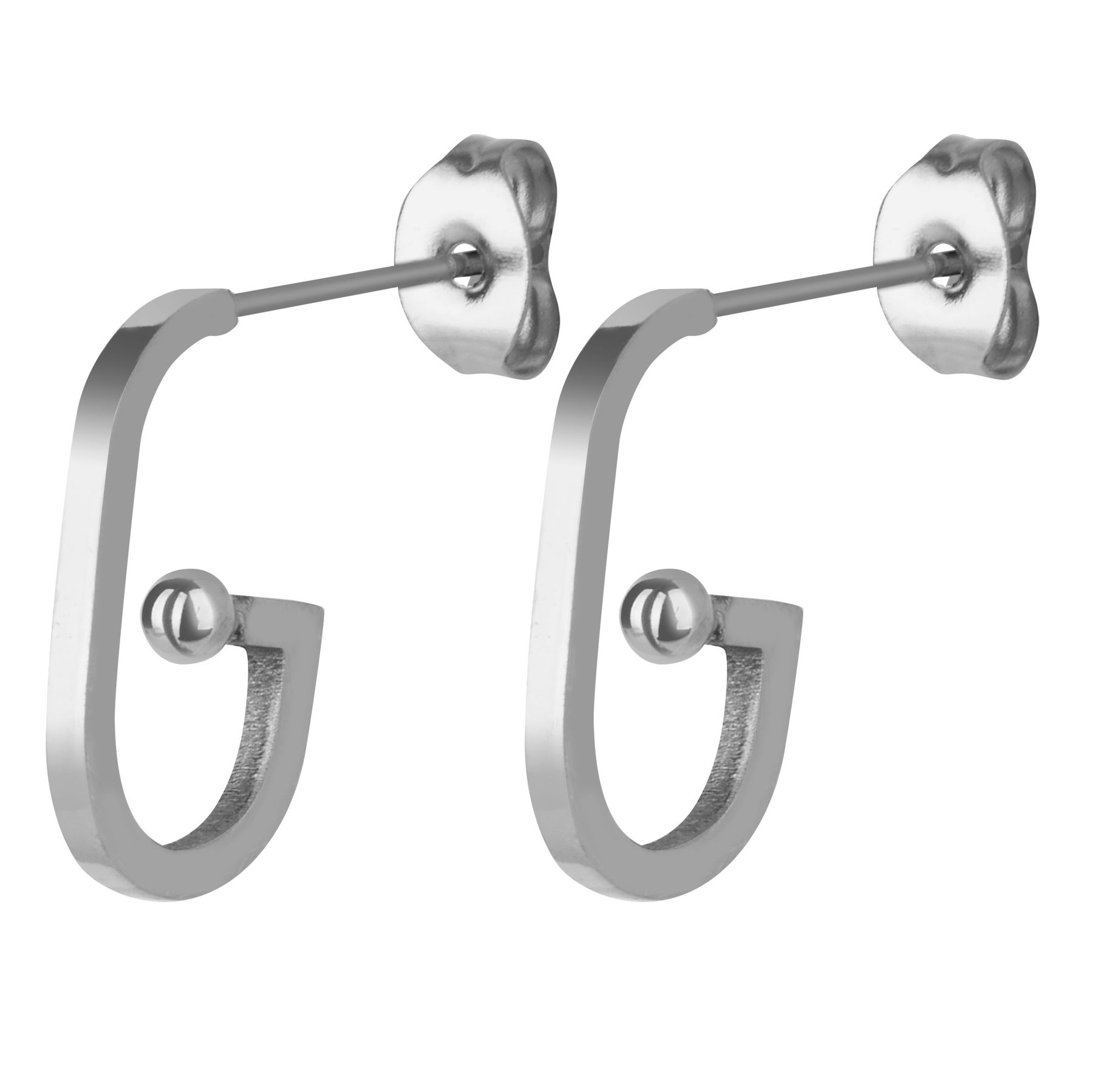 Ohrstecker Set mit Blumen, Kugeln und Creolen Ohrstecker Set mit Blumen, Kugeln und Creolen