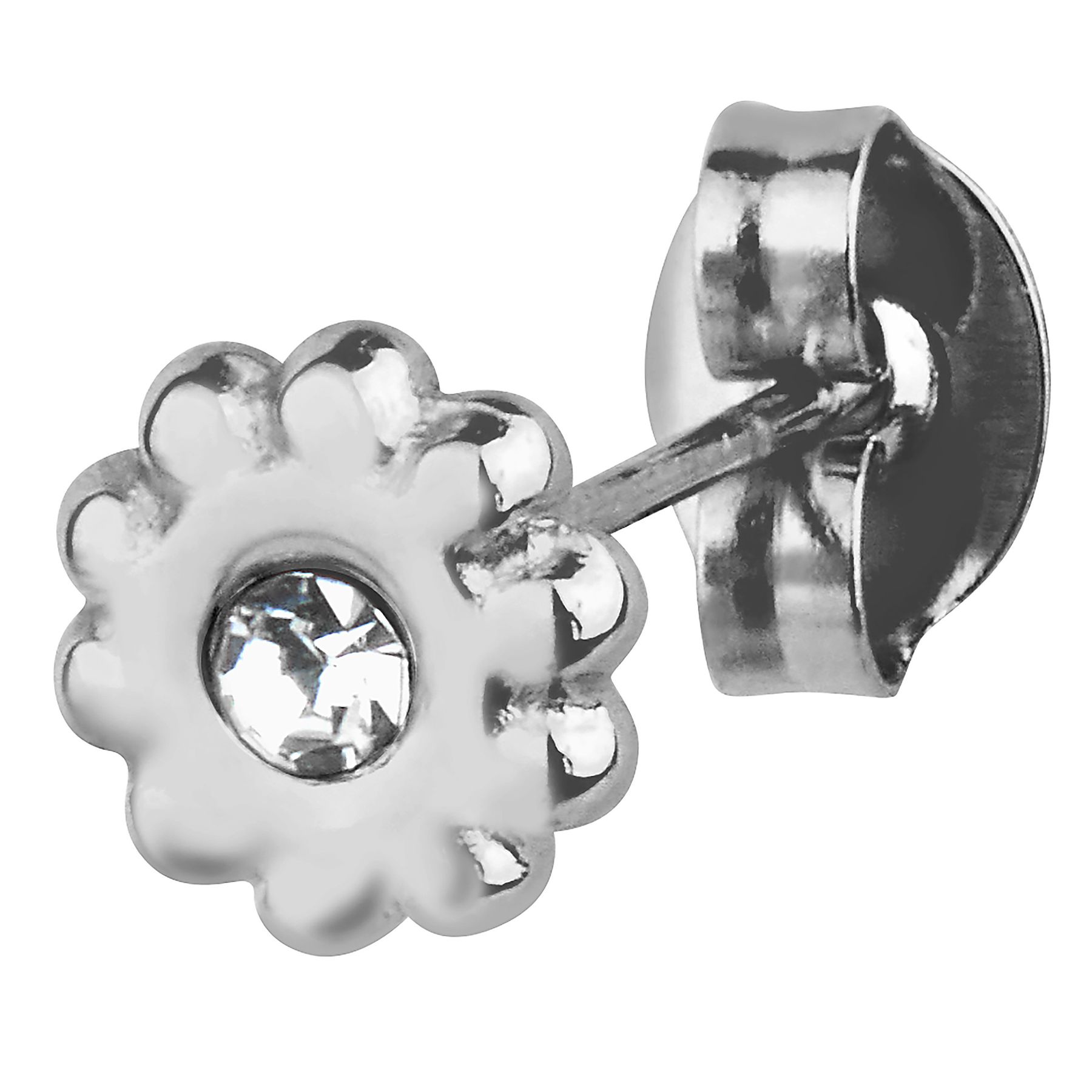Ohrstecker Set mit Blumen, Kugeln und Creolen Ohrstecker Set mit Blumen, Kugeln und Creolen