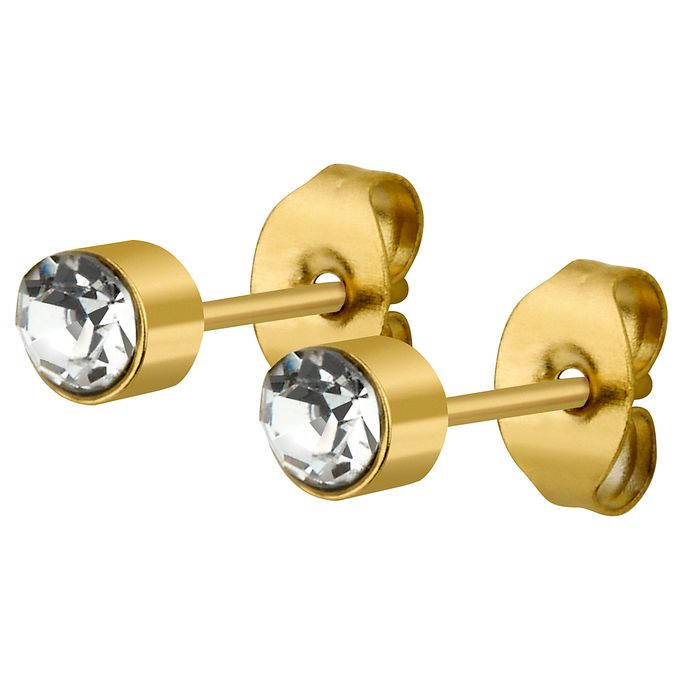 Anely ANELY 3-Teiliges Ohrstecker Schmuckset mit Design – Gold, Bild 3