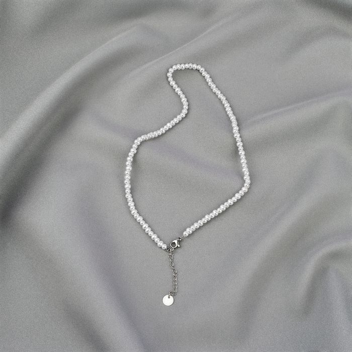 Anely ANELY Filigrane Kette mit Edelstahlverschluss – Silber, Bild 5