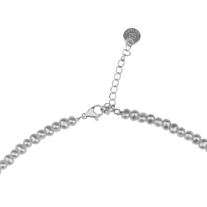 Anely ANELY Filigrane Kette mit Edelstahlverschluss – Silber, Bild 4